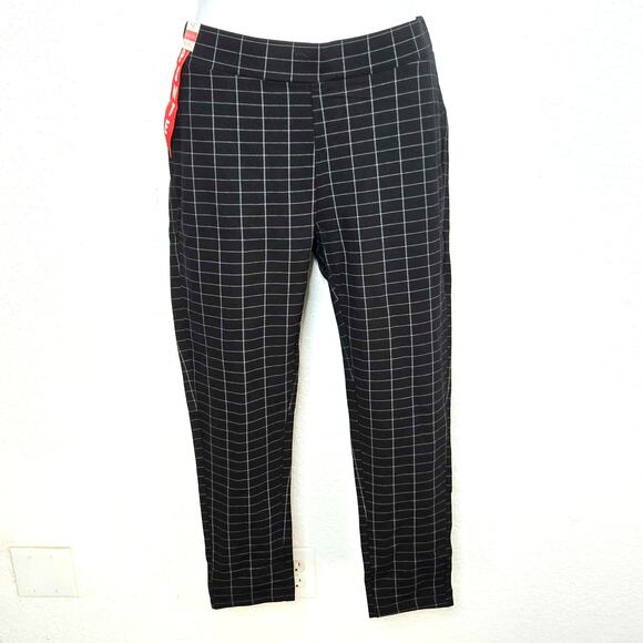 Maze Collection Ponte Levanta Cola Tregging Size 3X NWT Plaid Trouser Legging - Picture 1 of 4
